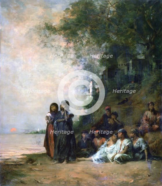 'Egyptian Women at the Edge of the Water', 19th century. Artist: Eugene Fromentin