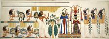 Egyptian tomb wall, between 1826 and 1838. Creator: Unknown
