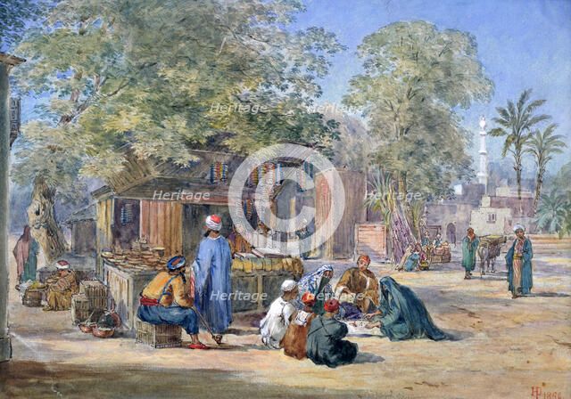 'Egyptian Village', 1869.  Artist: Henry Pilleau