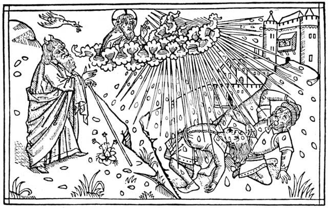 Egyptians plagued, 1480 (1964). Artist: Anon