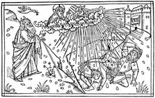 Egyptians plagued, 1480 (1964). Artist: Anon