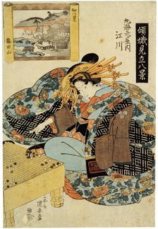 Egawa from the Maruebiya House late 1820s. Artist: Utagawa Kuniyasu