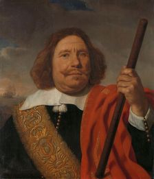 Egbert Meeuwsz Cortenaer (1605-65), Vice Admiral, Admiralty of the Maas, Rotterdam, c.1660. Creator: Bartholomeus van der Helst