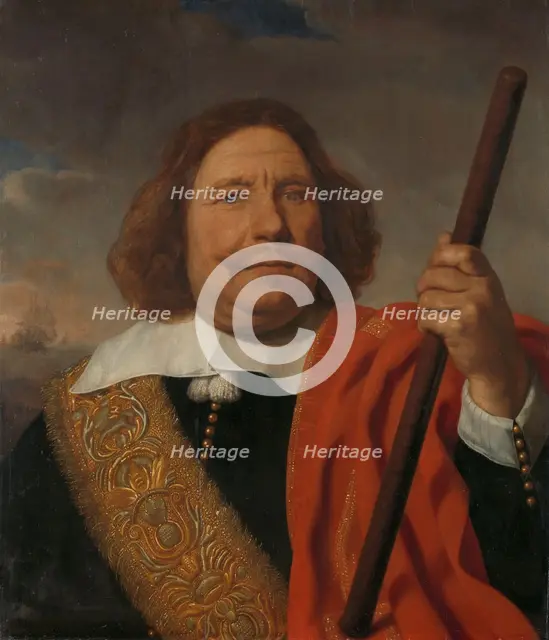 Egbert Meeuwsz Cortenaer (1605-65), Vice Admiral, Admiralty of the Maas, Rotterdam, c.1660. Creator: Bartholomeus van der Helst.