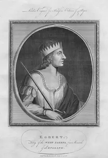 Egbert, King of Wessex, 1786. Artist: Anon