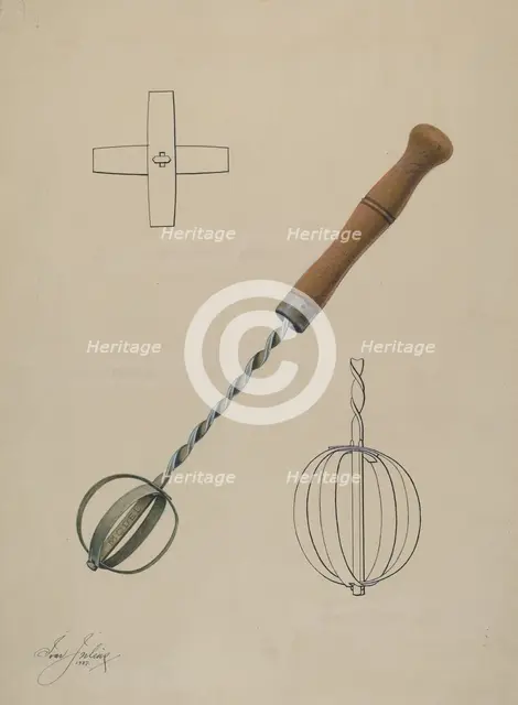 Egg Beater, 1937. Creator: Ivar Julius.