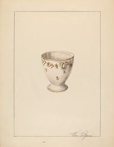Egg Cup, c. 1937. Creator: William Vergani