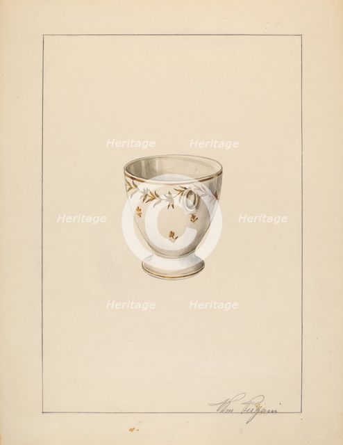 Egg Cup, c. 1937. Creator: William Vergani.