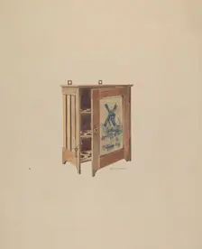 Egg Cabinet, c. 1938. Creator: Eileen Knox