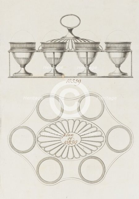 Egg Caddy, ca. 1790. Creator: Matthew Boulton.