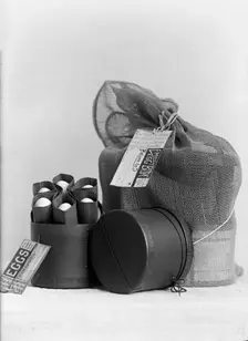 Egg Packaging, 1915. Creator: Harris & Ewing