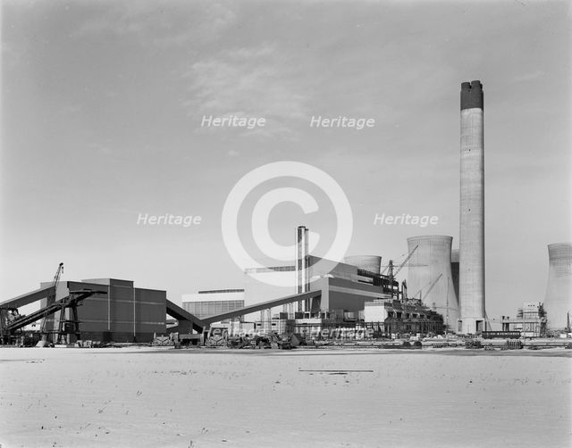 Eggborough Power Station, A19, Eggborough, Selby, North Yorkshire, 30/11/1965. Creator: John Laing plc.