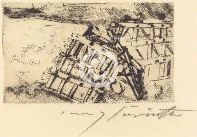 Egge (Harrow), 1916. Creator: Lovis Corinth.
