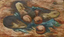Eggplants and Pomegranates, 1890-1943. Creator: Marsden Hartley