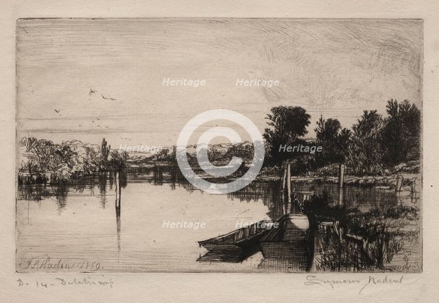 Egham, 1859. Creator: Francis Seymour Haden (British, 1818-1910).