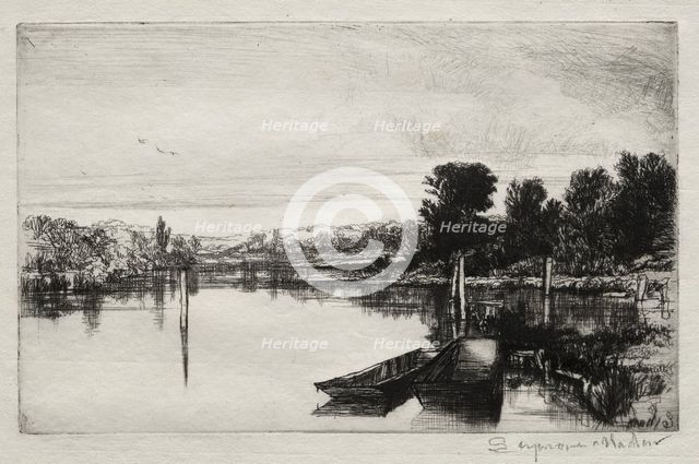 Egham, 1859. Creator: Francis Seymour Haden (British, 1818-1910).