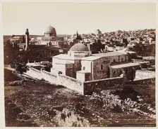 Eglis St. Anne, vue Generale De Jerusalem #255, Printed c.1870. Creator: Felix Bonfils