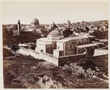 Eglis St. Anne, vue Generale De Jerusalem #255, Printed c.1870. Creator: Felix Bonfils
