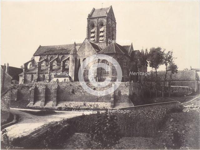 Eglise d'Auvers, 1855, printed 1855-57. Creator: Edouard Baldus.