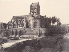 Eglise d'Auvers, 1855, printed 1855-57. Creator: Edouard Baldus