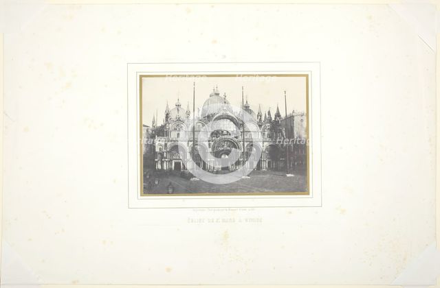 Eglise de St. Marc à Venise, 1851. Creator: Louis-Désiré Blanquart-Evrard.
