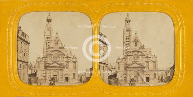 Eglise St. Etienne du Mont, 1860s. Creator: E Lamy.