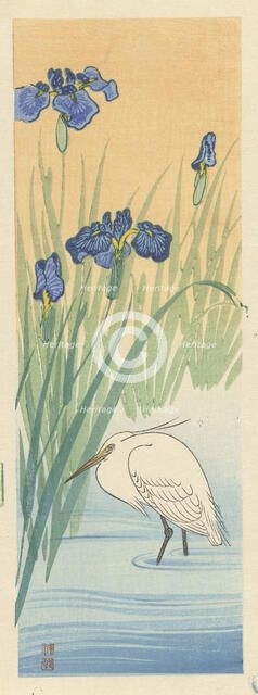 Egret, 1925-1936. Creator: Ohara, Koson (1877-1945).