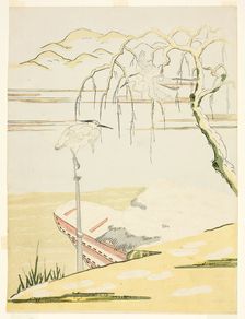 Egrets in the Snow, c. 1768. Creator: Suzuki Harunobu