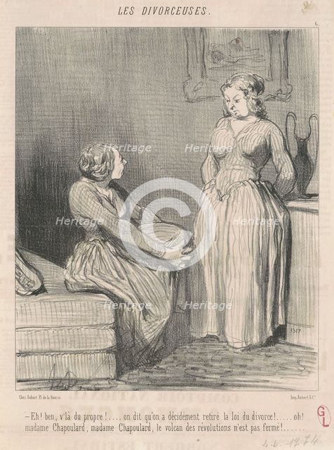 Eh! Ben, v'la du propre! ... on dit ..., 19th century. Creator: Honore Daumier.