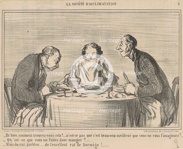 Eh! Bien, comment trouvez-vous cela?, 19th century. Creator: Honore Daumier.