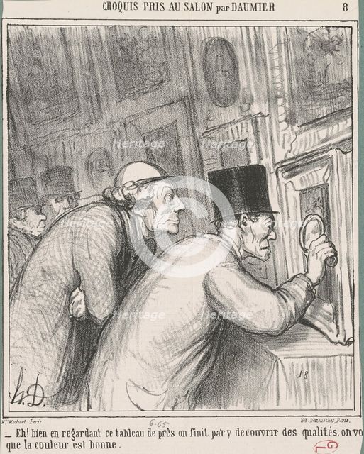 Eh! bien en regardant ce tableau, 19th century. Creator: Honore Daumier.