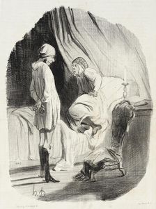 Eh! bien ma Didine, avons-nous assez dansé?..., 1842. Creator: Honore Daumier