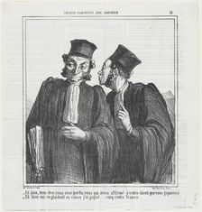 Eh bien, mon cher, vous avez perdu..., 1864. Creator: Honore Daumier