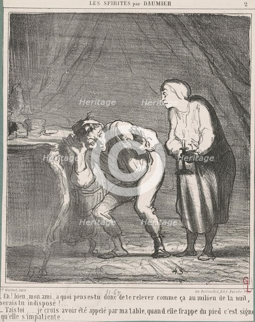 Eh! Bien ... mon ami, a quoi penses-tu? ..., 19th century. Creator: Honore Daumier.