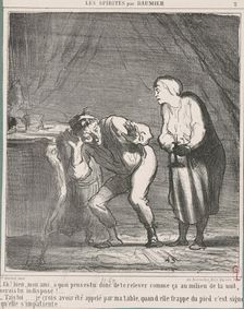 Eh! Bien ... mon ami, a quoi penses-tu? ..., 19th century. Creator: Honore Daumier