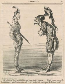 Eh bien! Mon brave anglais ..., 1864. Creator: Honore Daumier