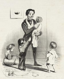 Eh, eh ! petit gredin, vous en ferez.., 1840. Creator: Honore Daumier