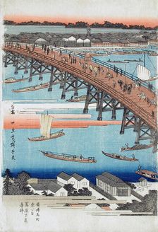 Eitai Bridge and the Reclaimed Land at Fukagawa (image 3 of 3), c1832-34. Creator: Ando Hiroshige