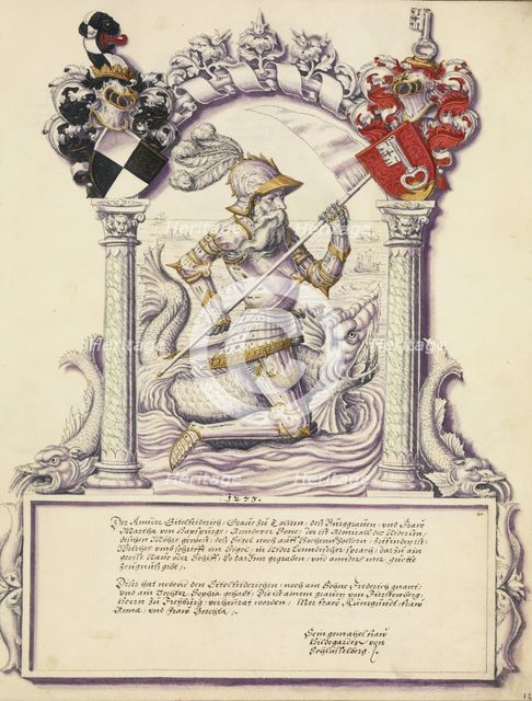 Eitelfriedrich II Hohenzollern, about 1572. Creator: Jorg Ziegler.