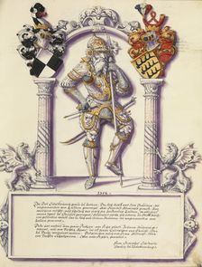 Eitelfriedrich III Hohenzollern; Chronicle of the Hohenzollern Family, about 1572. Creator: Jorg Ziegler