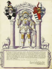 Eitelfriedrich IV Hohenzollern; Chronicle of the Hohenzollern Family, about 1572. Creator: Jorg Ziegler