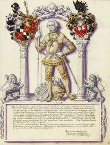 Eitelfriedrich V Hohenzollern; Chronicle of the Hohenzollern Family, about 1572. Creator: Jorg Ziegler