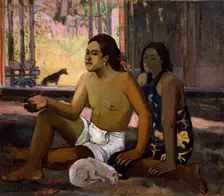 Eiaha Ohipa (Not Working. Tahitians in a Room) 1896. Artist: Paul Gauguin