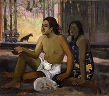 Eiaha Ohipa (Not Working. Tahitians in a Room) 1896. Artist: Paul Gauguin