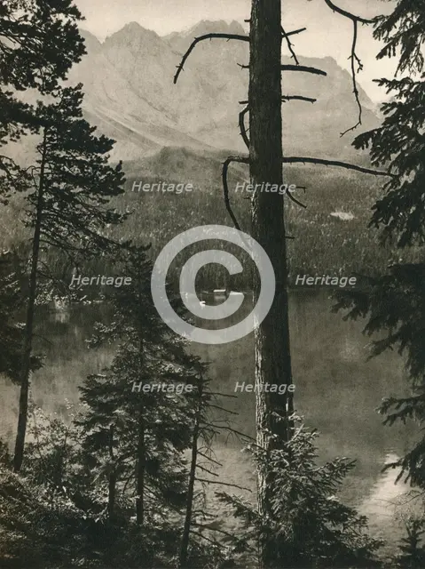 'Eibsee, Zugspitze', 1931. Artist: Kurt Hielscher.