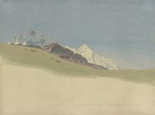 Eiger, Monch and Jungfrau, 1856. Creator: Carl Theodor Reiffenstein