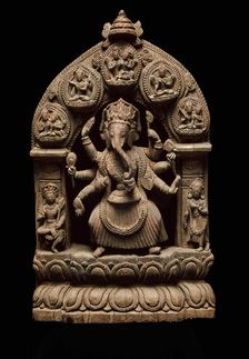 Eight-Armed Dancing God Ganesha, 17th/18th century. Creator: Unknown