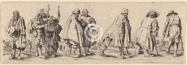 Eight Beggars. Creator: Wenceslaus Hollar.