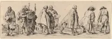Eight Beggars. Creator: Wenceslaus Hollar