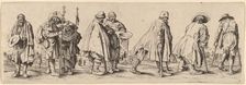 Eight Beggars. Creator: Wenceslaus Hollar